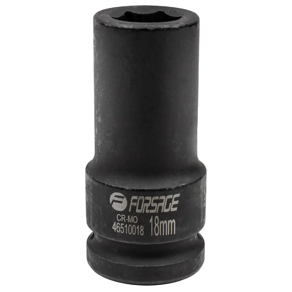 Головка ударная глубокая 18мм 3/4''6гр. Forsage F-46510018