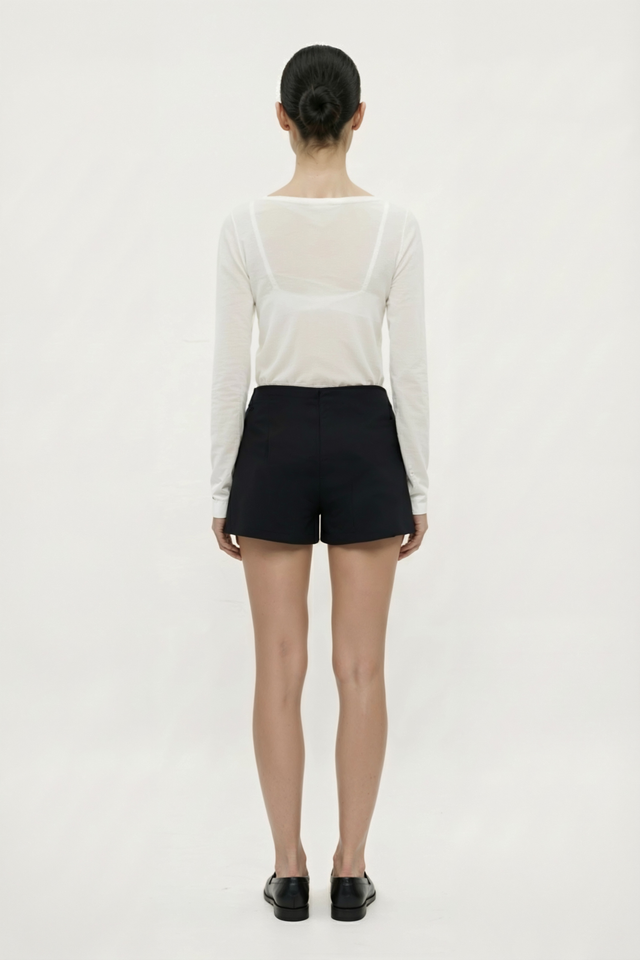 Юбка-шорты из костюмной ткани