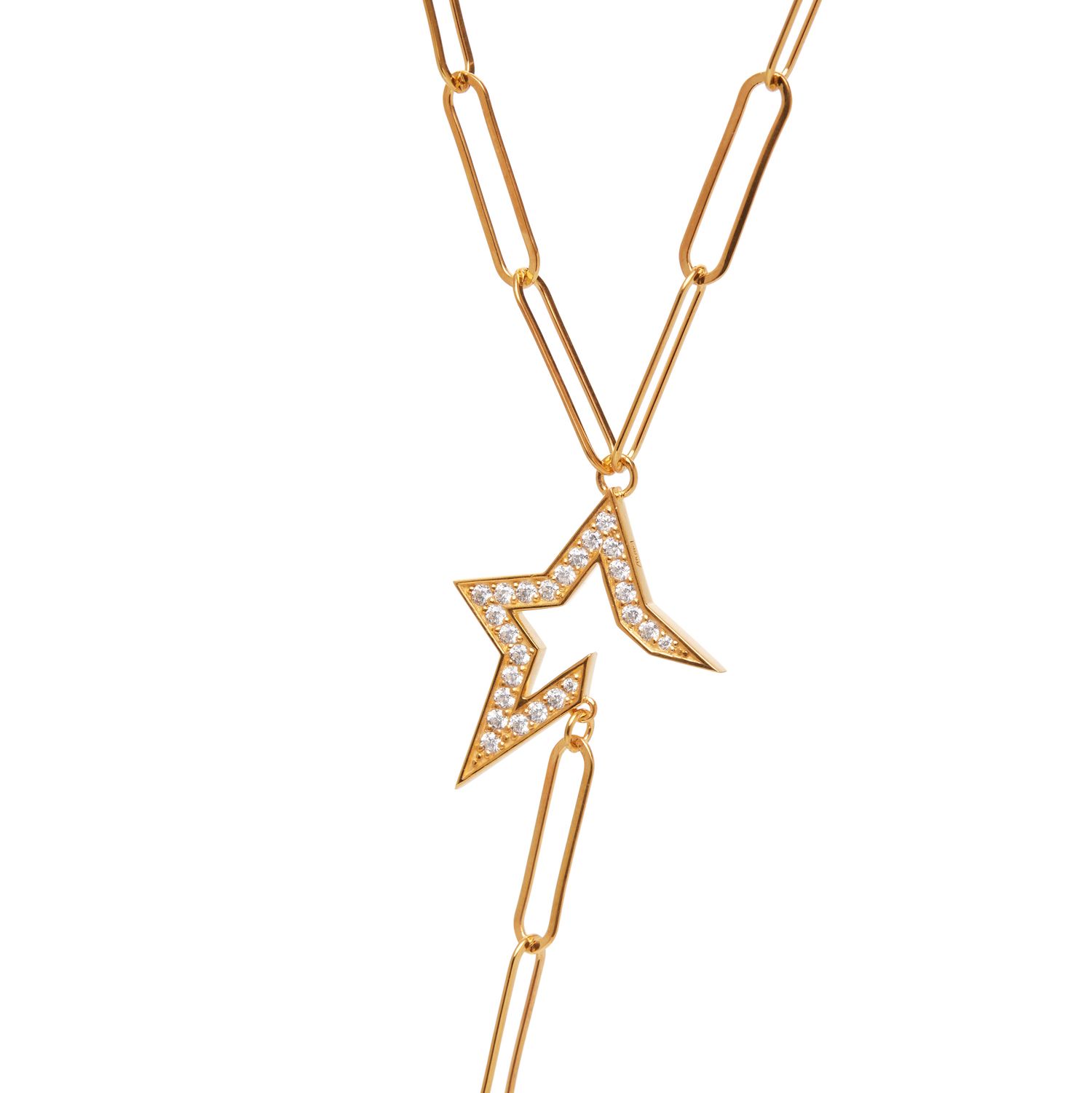 Колье Gold Star Tie Necklace