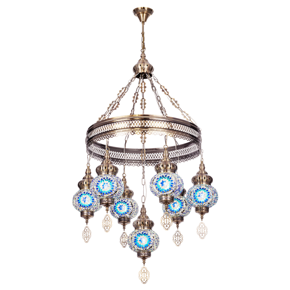 Citilux Каир CL419166 Люстра подвесная Мозаика Синяя