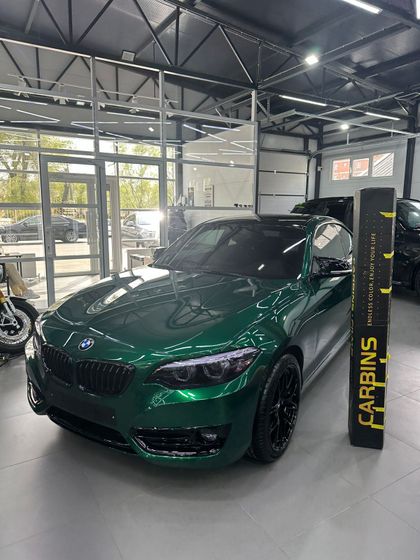 Пленка PET перламутровая зеленая темная глянцевая Agate Green Carbins