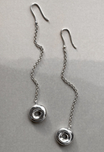 серьги пышки длинные