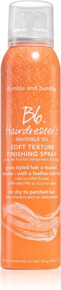 Bumble and bumble текстурирующий спрей, дающий эффект взъерошенных волос Hairdresser&#39;s Invisible Oil Soft Texture Finishing Spray