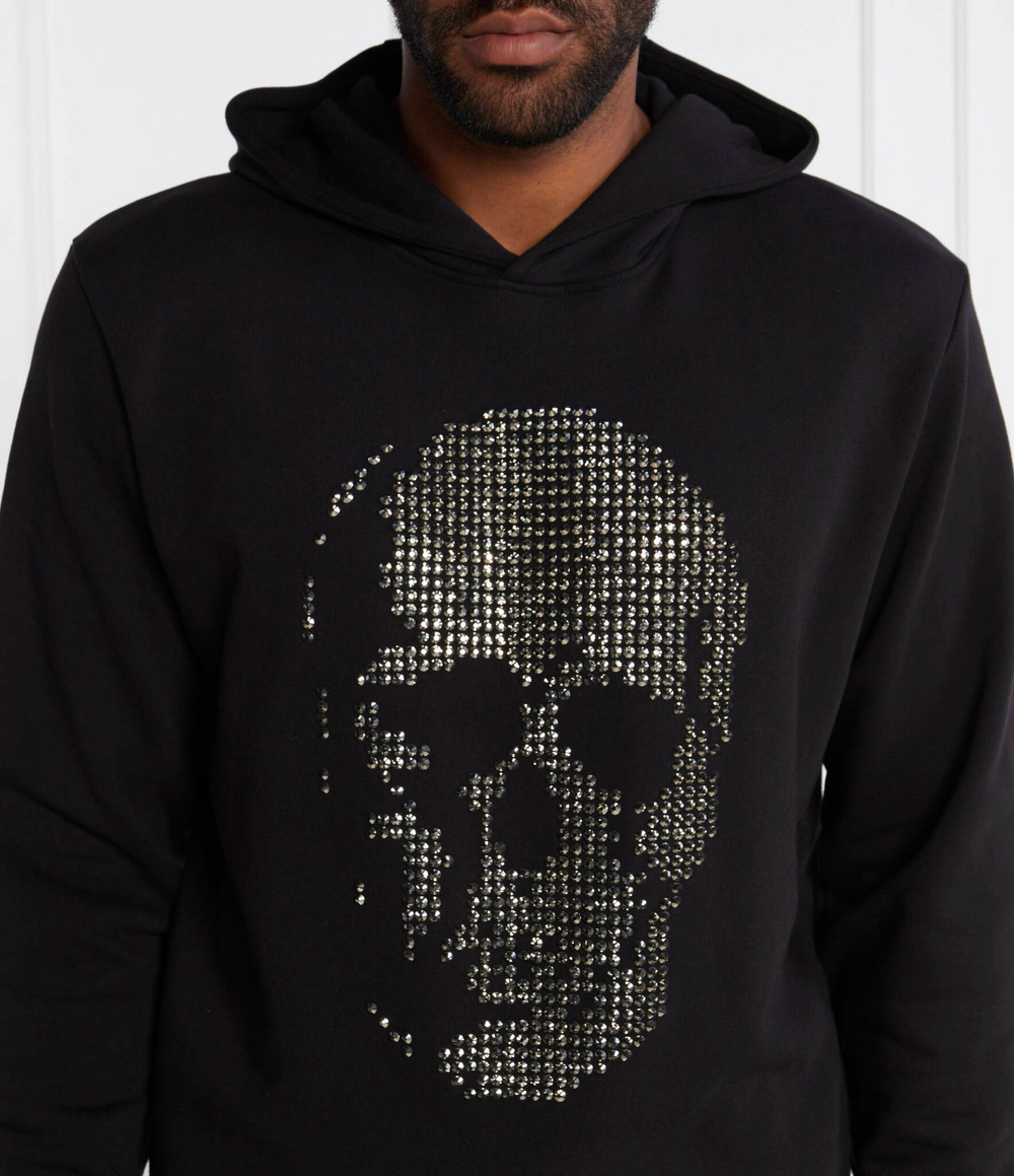 Худи Skull strass Philipp Plein - черный(MJB3088 PJO002N)