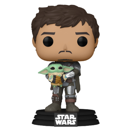 Фигурка Funko POP! Bobble Star Wars Mandalorian Mandalorian with Grogu