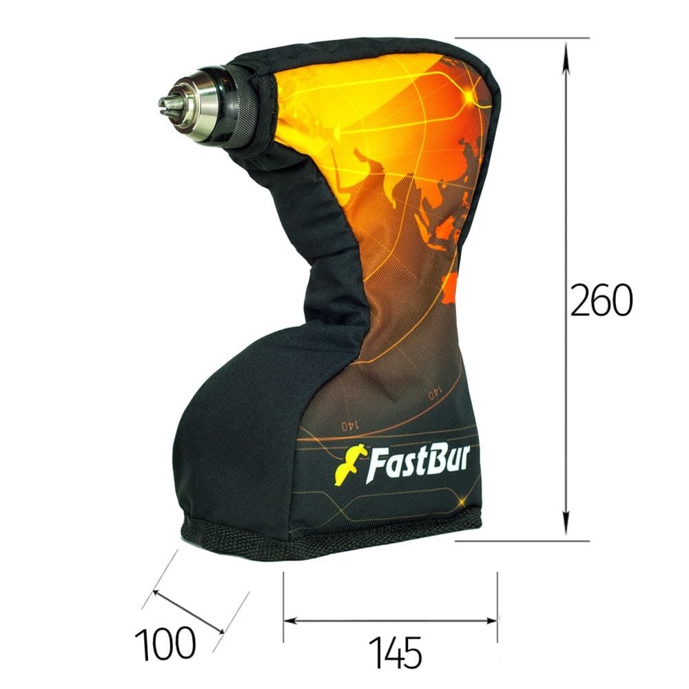 Утепленный чехол на шуруповерт для зимней рыбалки