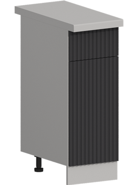 Кухня Модуль ШН1Я 300 Графит / Лайт Грей
