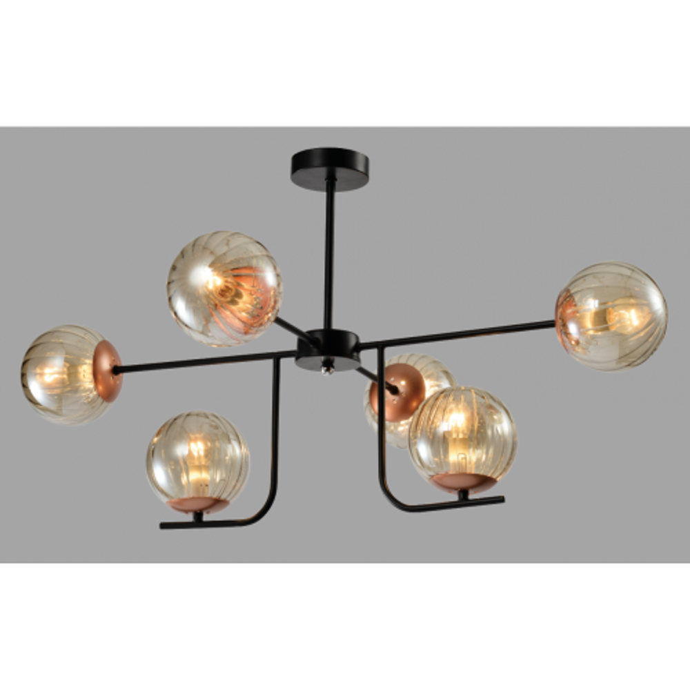 Люстра Rivoli Afina 3076-306 6 х E14 40 Вт модерн уценка | Модерн