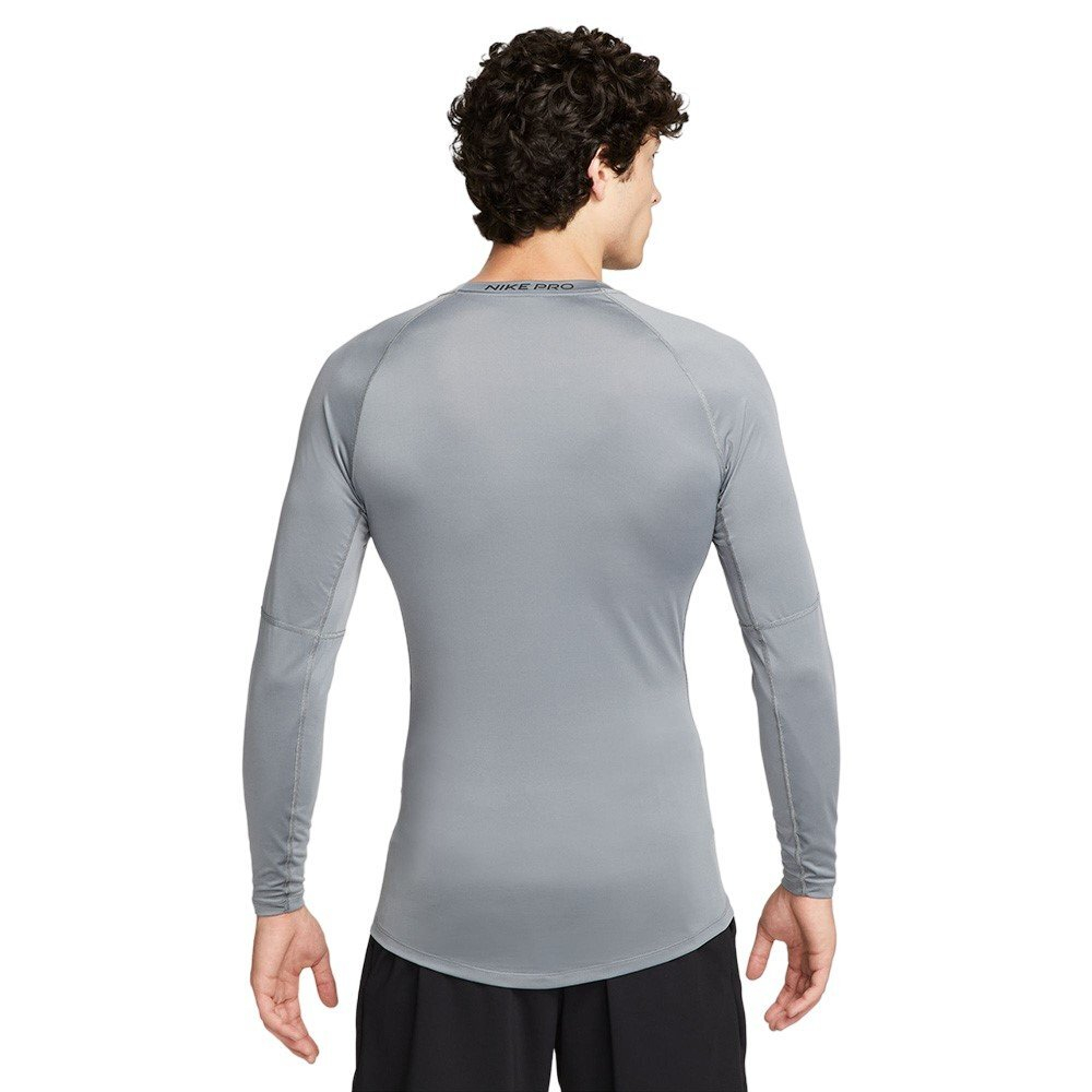 Баскетбольная футболка Nike Pro Dri-FIT Tight Long-Sleeve Fitness Top Grey