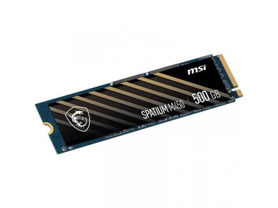 SSD накопитель MSI Spatium M450 500ГБ, M.2 2280, PCIe 4.0 x4, NVMe [S78-440K220-P83]