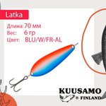 Блесна колебалка Kuusamo Latka 70/14 BLU/R-S