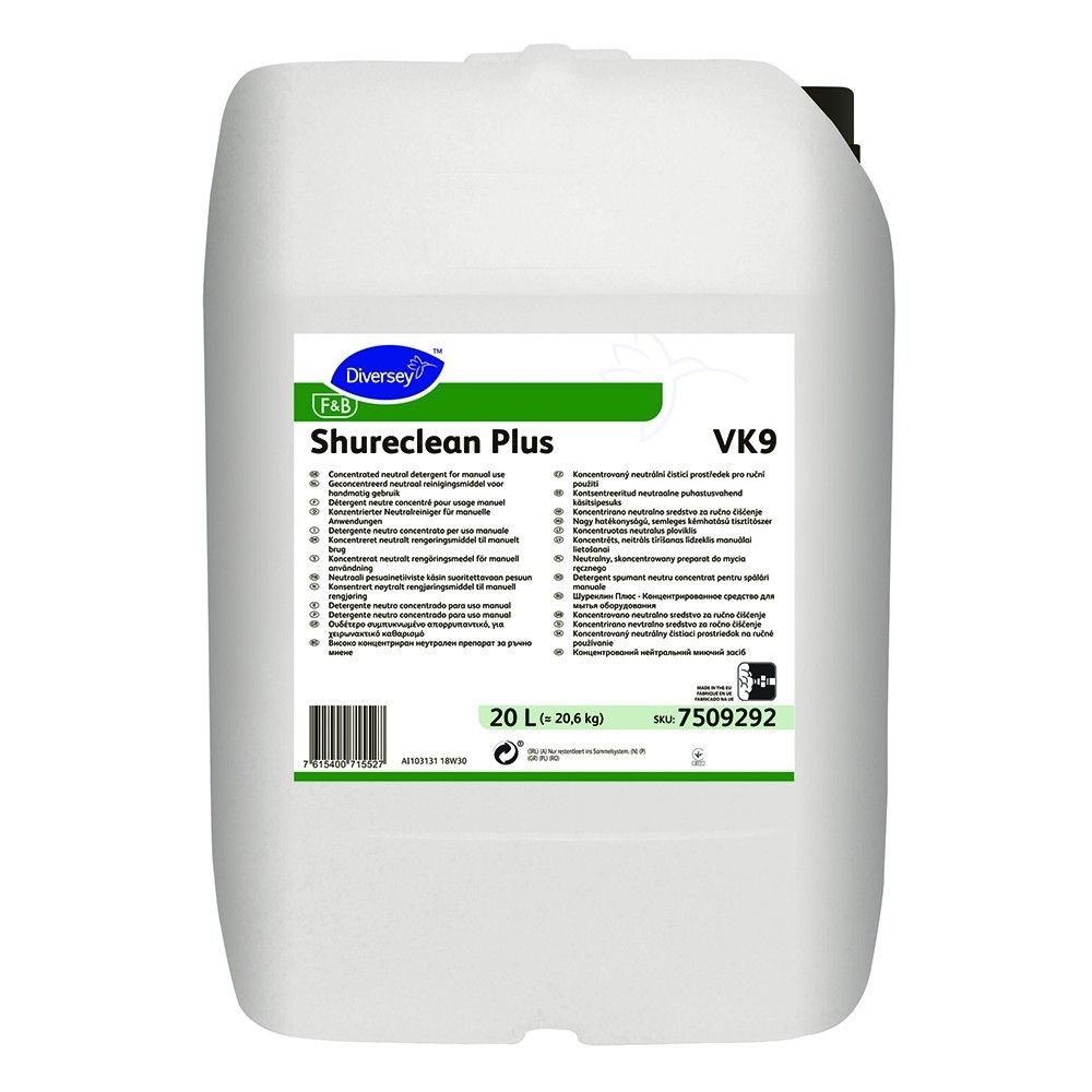 Shureclean Plus нейтральное моющее средство для ручной мойки 20 л