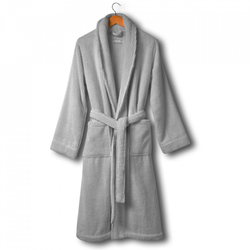 Халат L'appartement Slim Ribbed серый