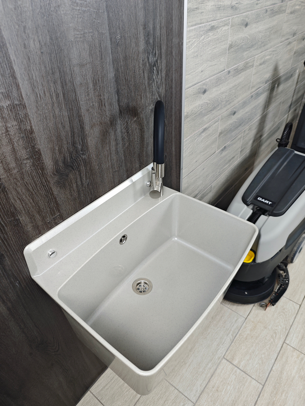 Пластиковая техническая раковина PRO MAX GREY