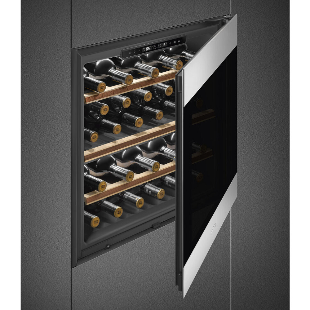 Холодильный шкаф для вина встраиваемый Smeg CVI329X3