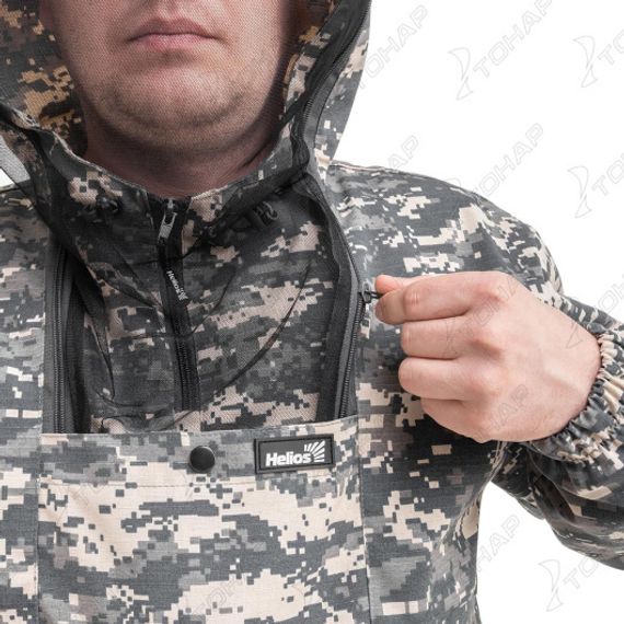 Костюм летний противоэнцефалитный СТОП-КЛЕЩ Т/С, цв.Gray Digital р.68-70/182 Helios