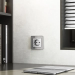 Рамка на 1 пост Acrylic (графит) W0012704