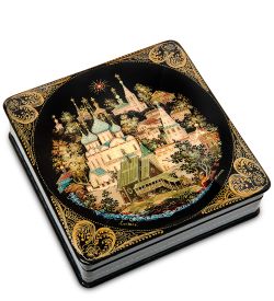 ШК-19/31 Шкатулка в технике декупаж «Суздаль» (16х16х4,5)