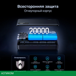 Портативное зарядное устройство Ugreen PB312 Gray (25683)