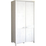 Шкаф 2 двери Мадейра 104х59х211 см из массива сосны, с полками и штангой