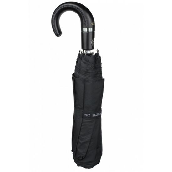 Мужской зонт Три Слона Черный - Полный автомат 720