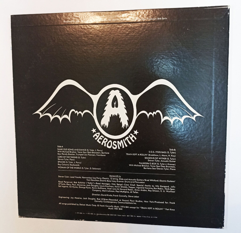 Винтажная виниловая пластинка LP Aerosmith Get Your Wings (Japan 1975) (No Obi)