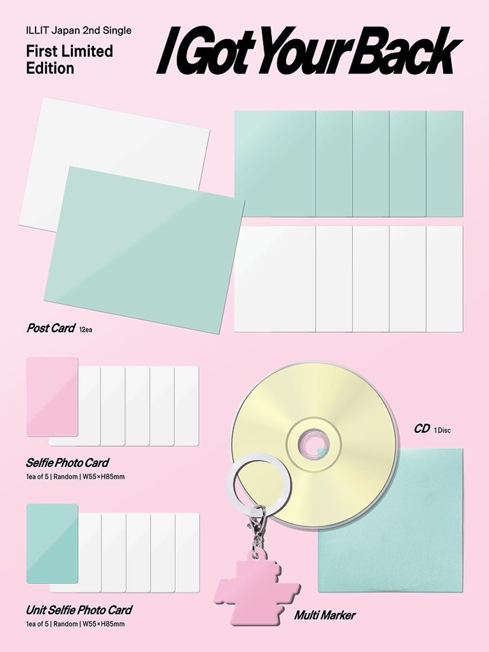 (ПРЕДЗАКАЗ) Альбом ILLIT - I GOT YOUR BACK JAPAN 2nd Single Album LIMITED EDITION