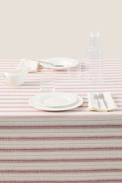 ZARA HOME ХЛОПЧАТОБУМАЖНАЯ МУСЛИНОВАЯ СКАТЕРТЬ,  СИНИЙ