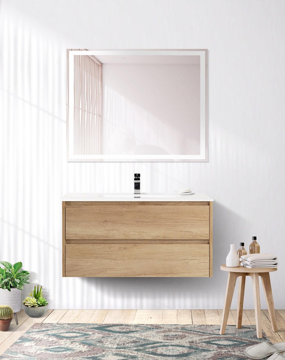 Тумба подвесная под раковину BelBagno KRAFT-900-2C-SO-RNN