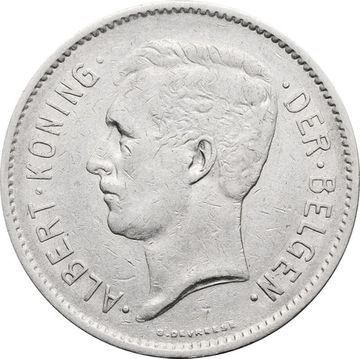 5 франков 1932 Бельгия (Надпись на голландском - ALBERT KONING DER BELGEN)