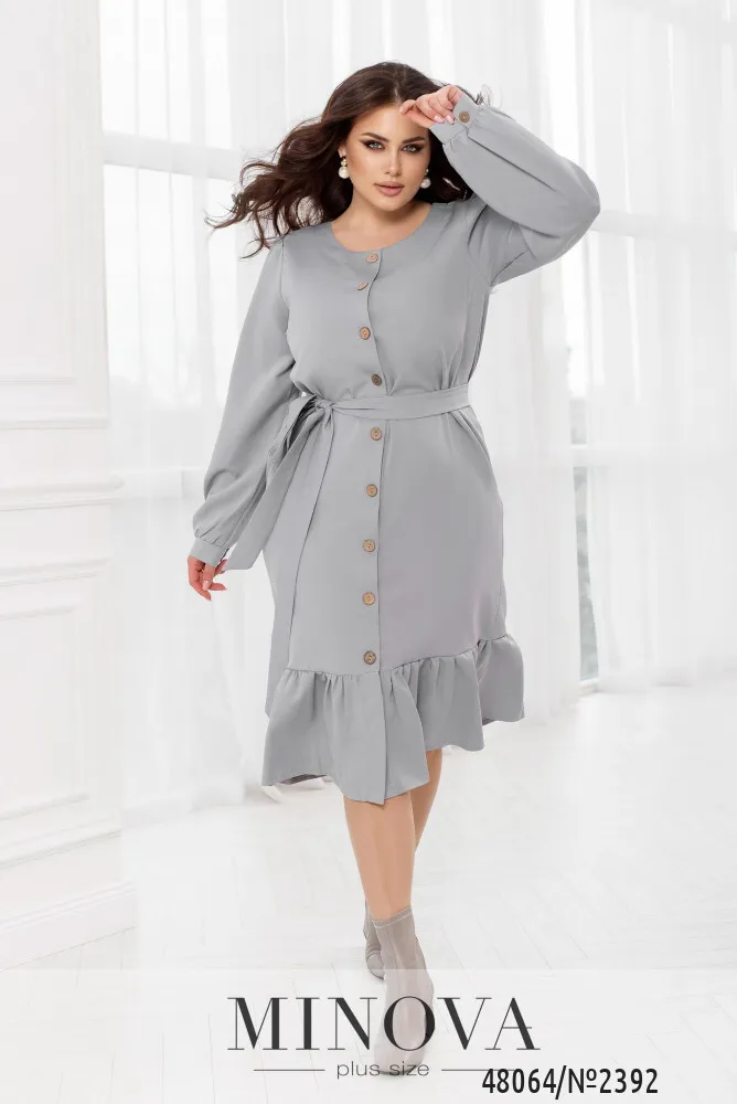 Платье 2392-серый Minova