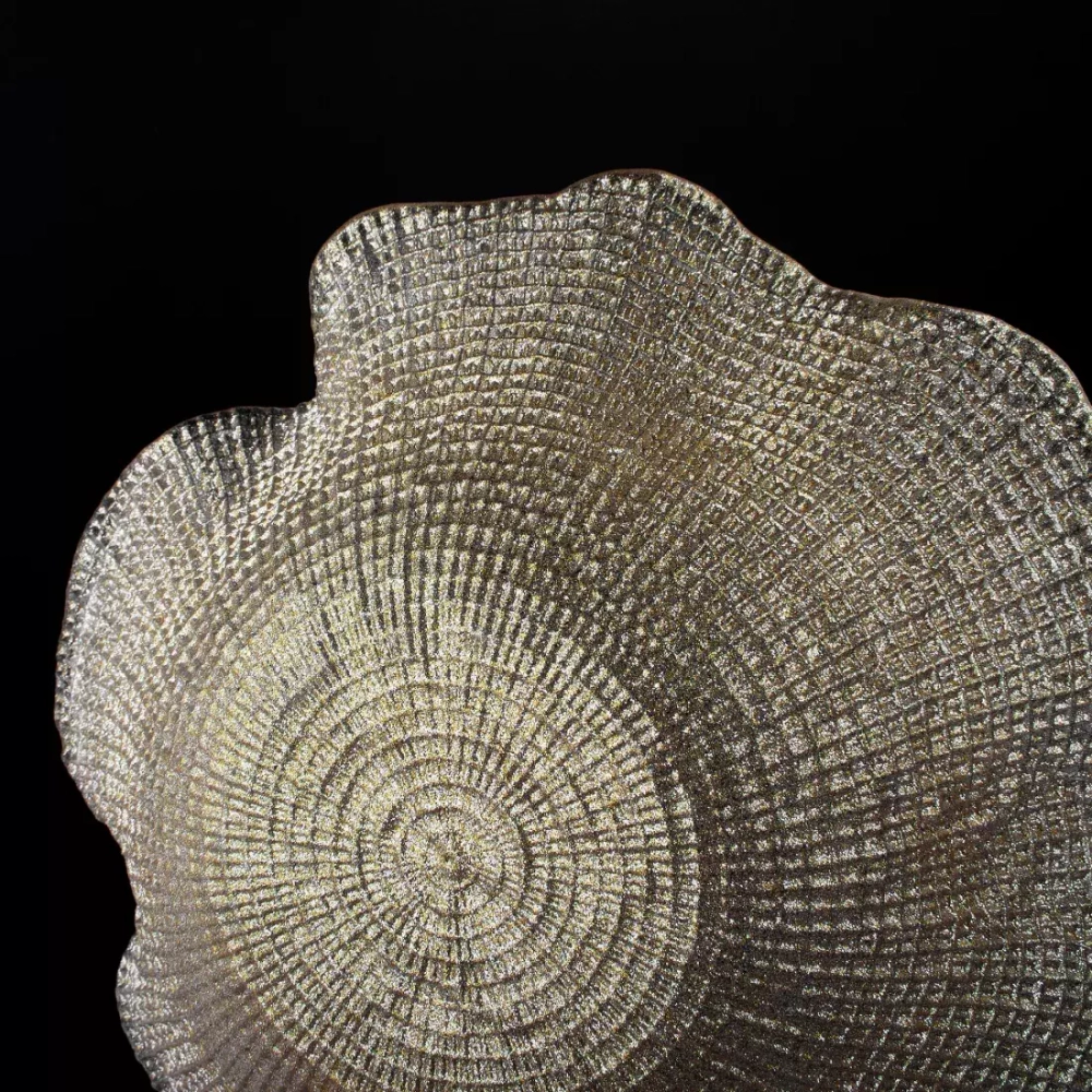 Блюдо круглое 18см IVV Folies золотистое