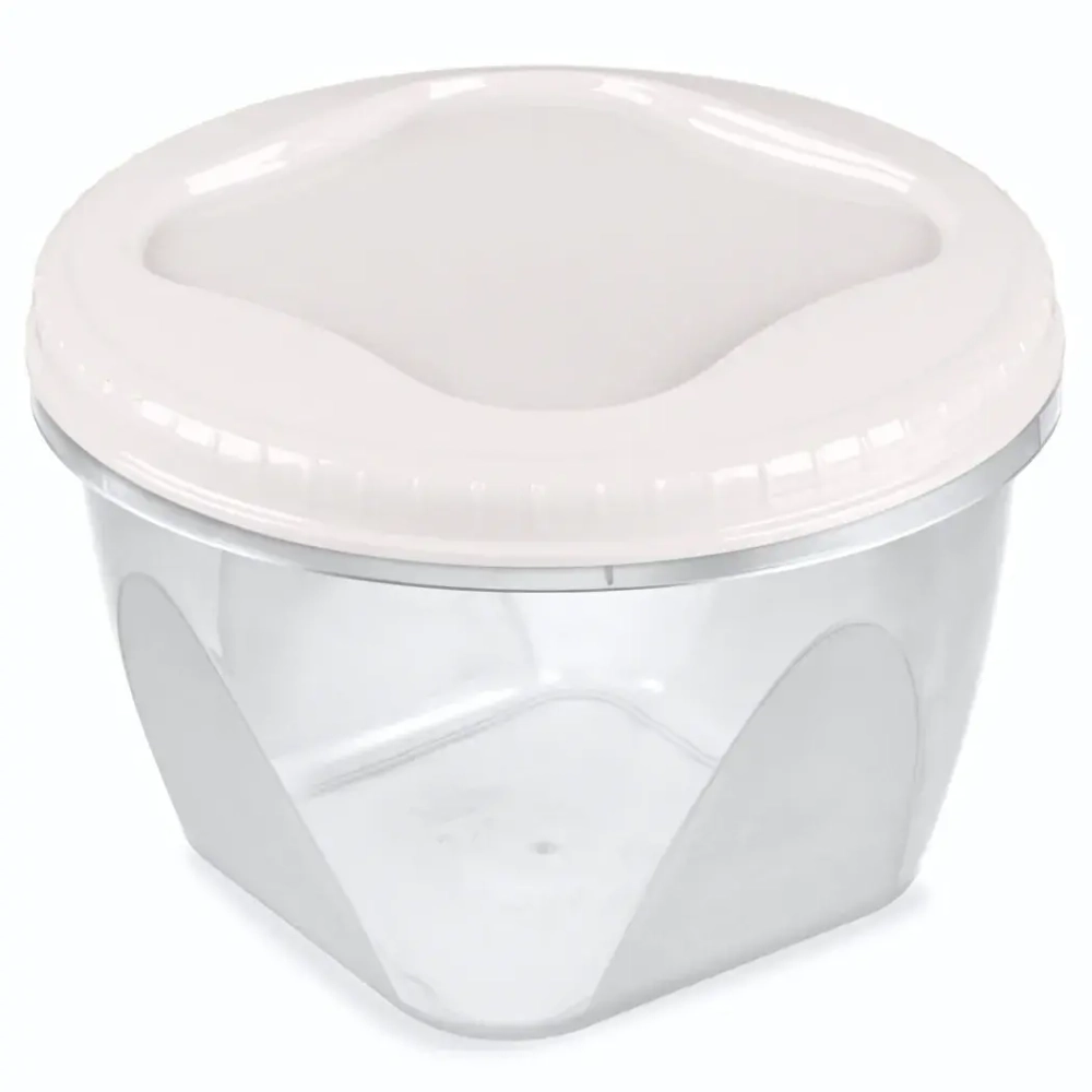 Банка с завинчивающейся крышкой «Тондо» 0,45л кремовая С284КРЕМ