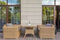 "Капучино" кресло из искусственного ротанга, цвет соломенный