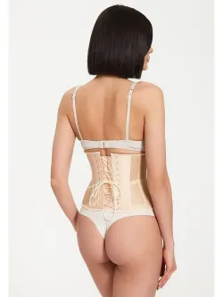 Нюдовый прозрачный корсет MINI