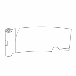 Пеньюар п/э 100*140 Прозрачный (рол.50шт) White line