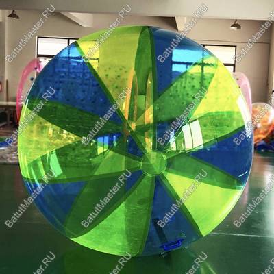 Аттракцион водный шар ПВХ «Жёлто-синий», 2*2*2 м