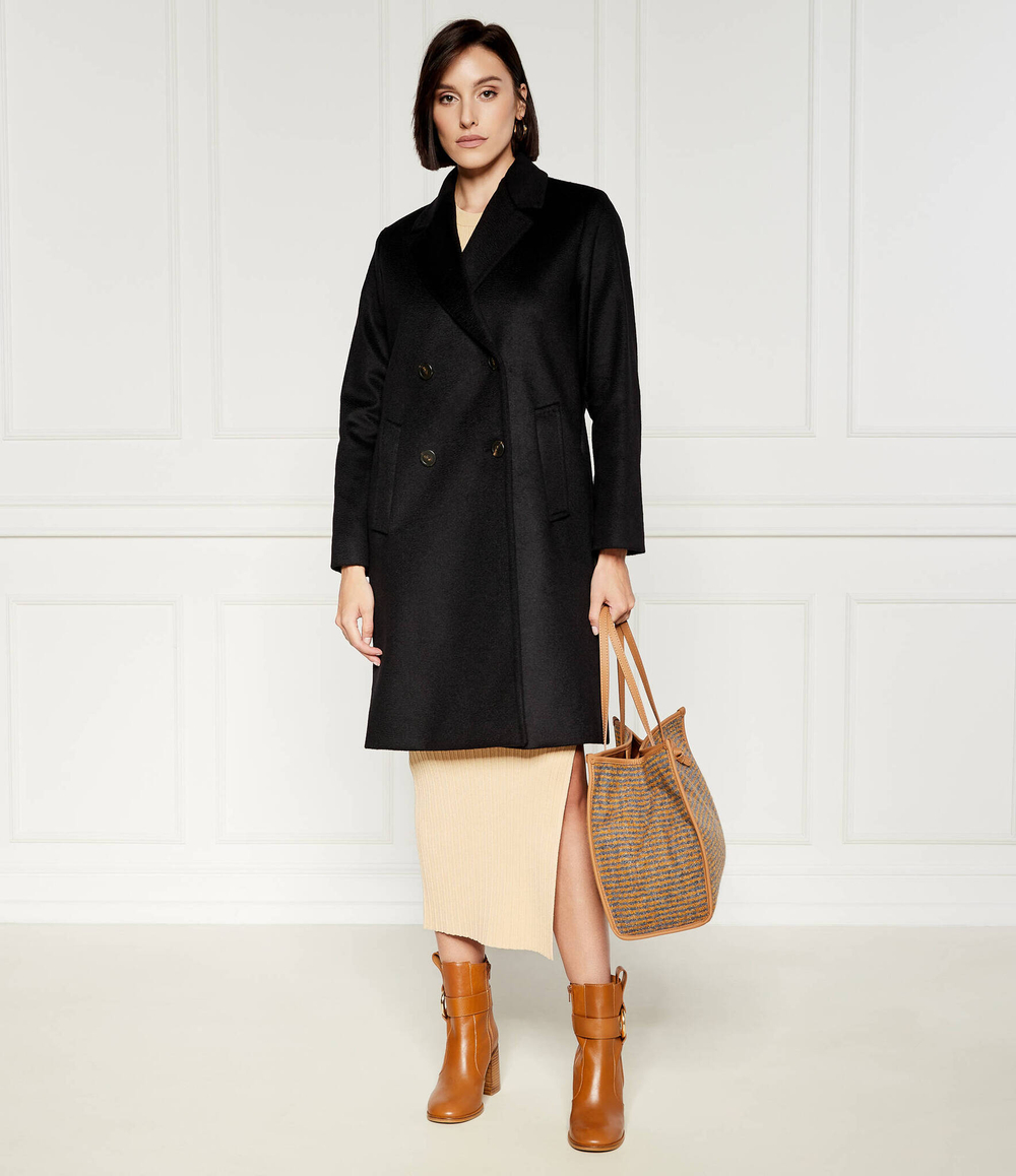 Хлопковое пальто Weekend MaxMara - черный(250160526)