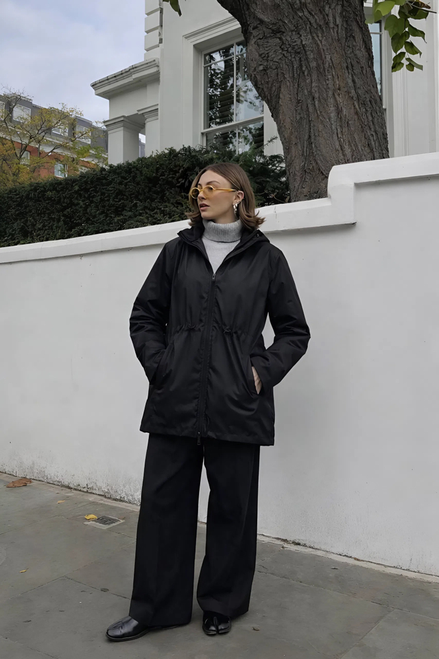 Плащ-ветровка женская "HN-12"  черный