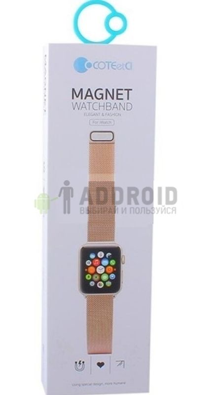 W6  Watch MAGNET Band 38MM/40MM (WH5202-GC) (черный) osoto