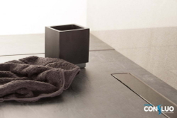 Душевой лоток Pestan Confluo Frameless Line 300 Black Glass