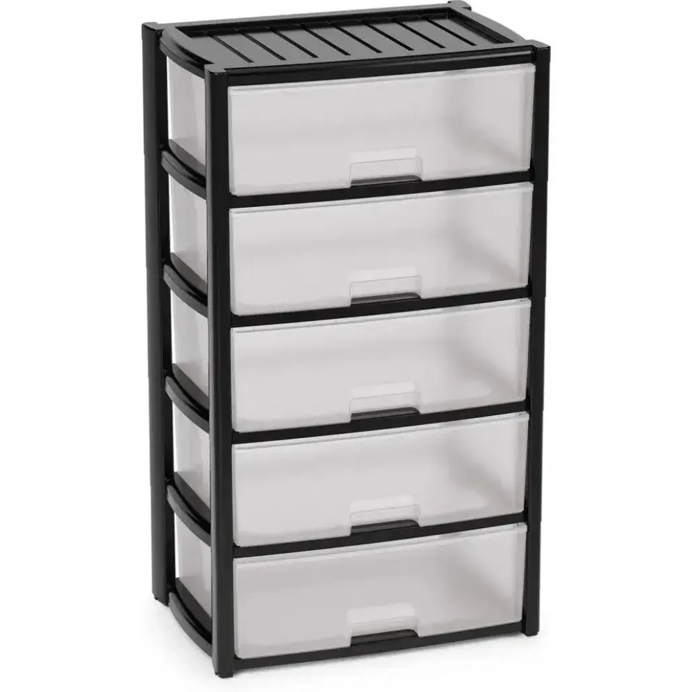 Комод "Колорит" 5-ти секцион. широкий (чёрный)