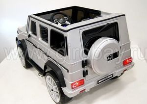 Детский электромобиль River Toys Mercedes-Benz-G65-AMG серебристый