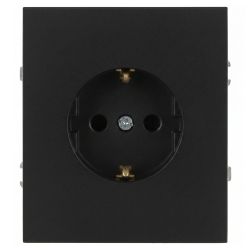 Розетка ЭРА Arktik 16-2101-05 с заземлением 2P+E Schuko 16А-250В антрацит | Эра Arktik