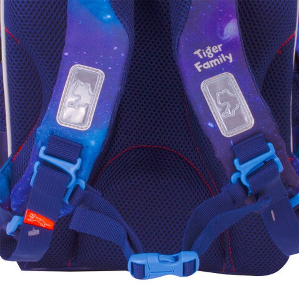 Ранец TIGER FAMILY для начальной школы, "Nature Quest", "Super Galaxy", 35х31х19 см, 228880, TGNQ-057A