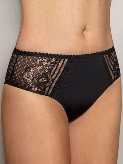 Трусики-панти Compliment с кружевными вставками по бокам (Размер: 36) (Цвет: черный)