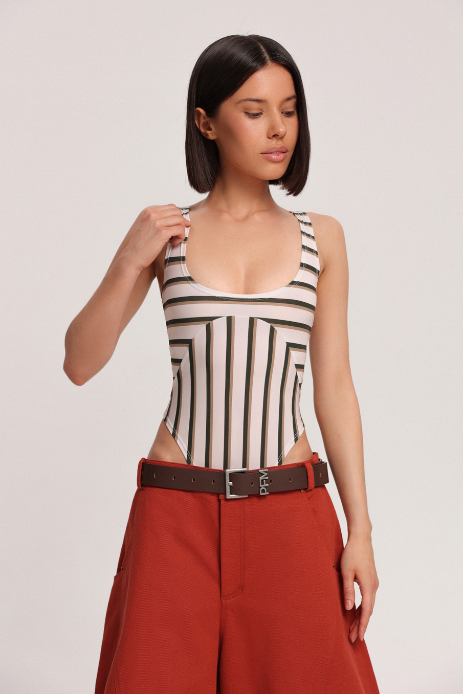 Боди в полоску