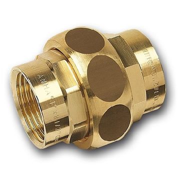 Сгон с плоским уплотнением Sanha PURAFIT 1" ВР/ВР бронзовый, серия 3330 (133301)