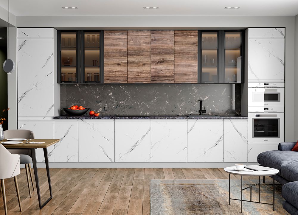 Кухня Модуль П 300 Скала Арктик (глухой правый)