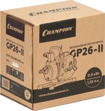 Мотопомпа бензиновая CHAMPION GP26-II для слабозагрязненной воды